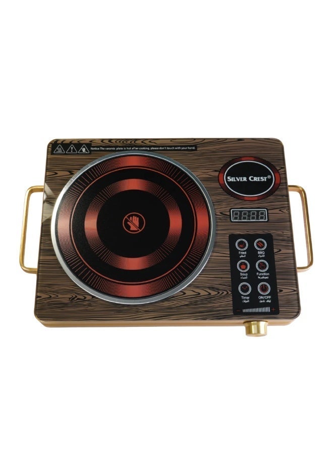 Silver Crest 3500W Infrared Electric Cooker – LED Digital Display, 10 Adjustable Heat Levels, 6 Cooking Modes & 3-Hour Timer - Image 1