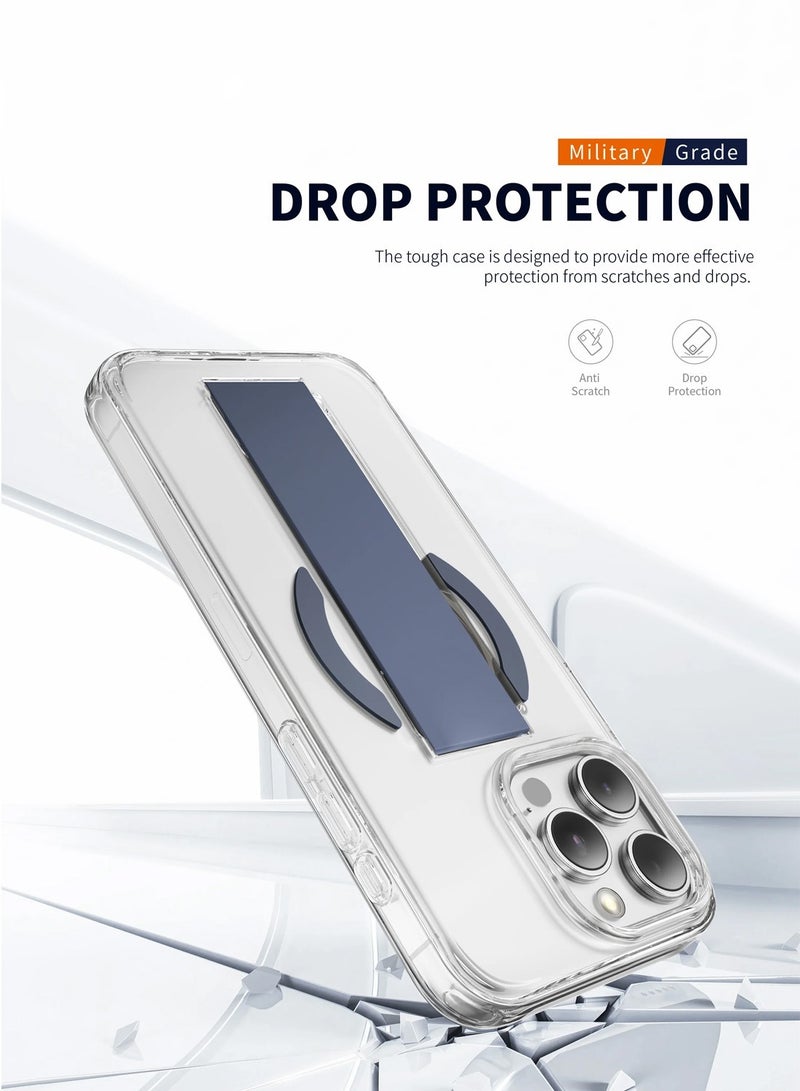 Techie حافظة آبل آيفون 16 برو الشفافة مع مغريپ، رفيعة للغاية، غطاء خلفي مغناطيسي مغسيف، سيليكون فاخر، حماية من السقوط، مقاومة للخدوش، مضادة لبصمات الأصابع - Image 4