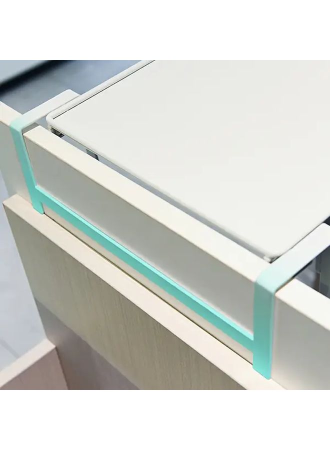 Foldable Square Kitchen Floating Shelf Walnut Khaki No Drill Portable Design Multi Purpose Storage Rack For Spices Bowls Bathroom Cabinets - Image 4