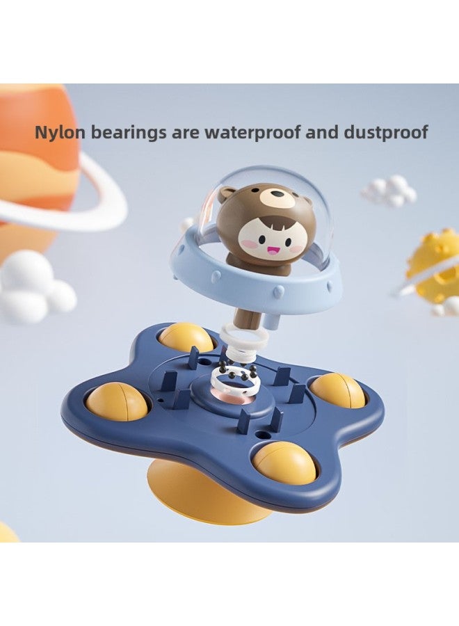 Baby Sucker Turning Toy Baby Car Rattle Puzzle Cartoon Water Spinning Top Toy-Color:Frog Lotus Leaf-bag ]  - Image 5