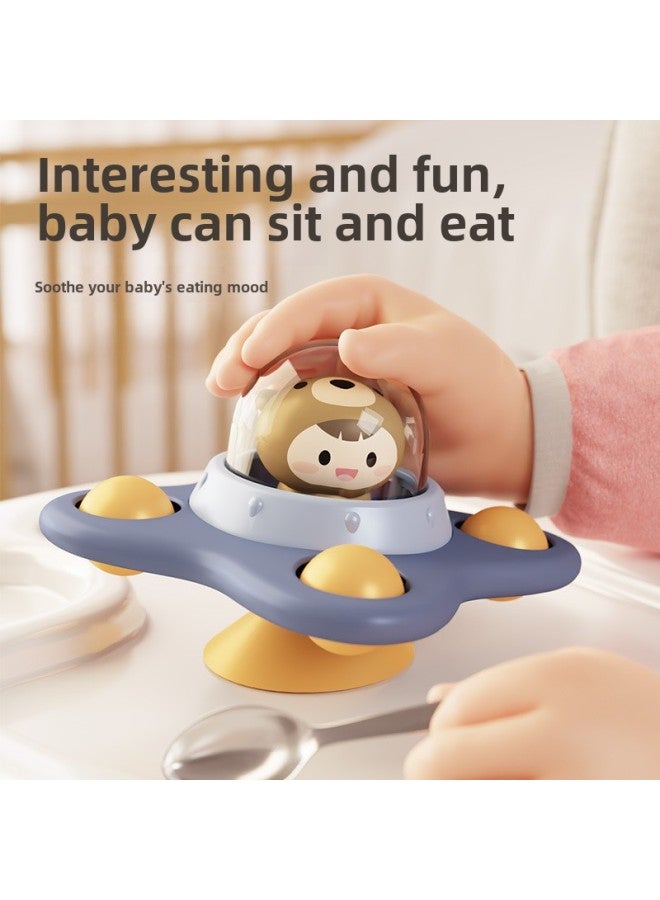 Baby Sucker Turning Toy Baby Car Rattle Puzzle Cartoon Water Spinning Top Toy-Color:Frog Lotus Leaf-bag ]  - Image 4