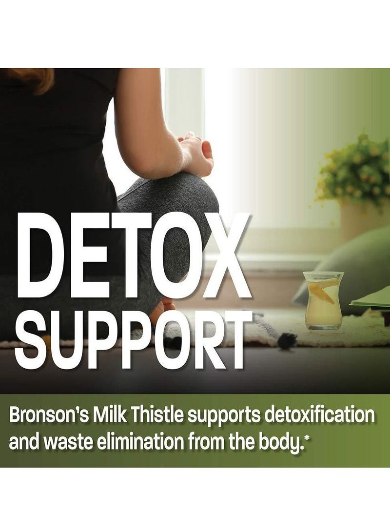 Milk Silymarin Milk Thistle Extract 1000mg 120 Veg Capsules - Image 3