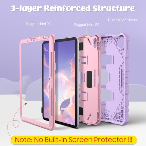 Fintie Case for iPad Air 11-inch M3 (2025) / M2 (2024), iPad Air 5th (2022) / 4th Generation (2020) 10.9 Inch, Fully-Body Rugged Heavy Duty Shockproof Case with Kickstand for Kids, Purple - Image 3