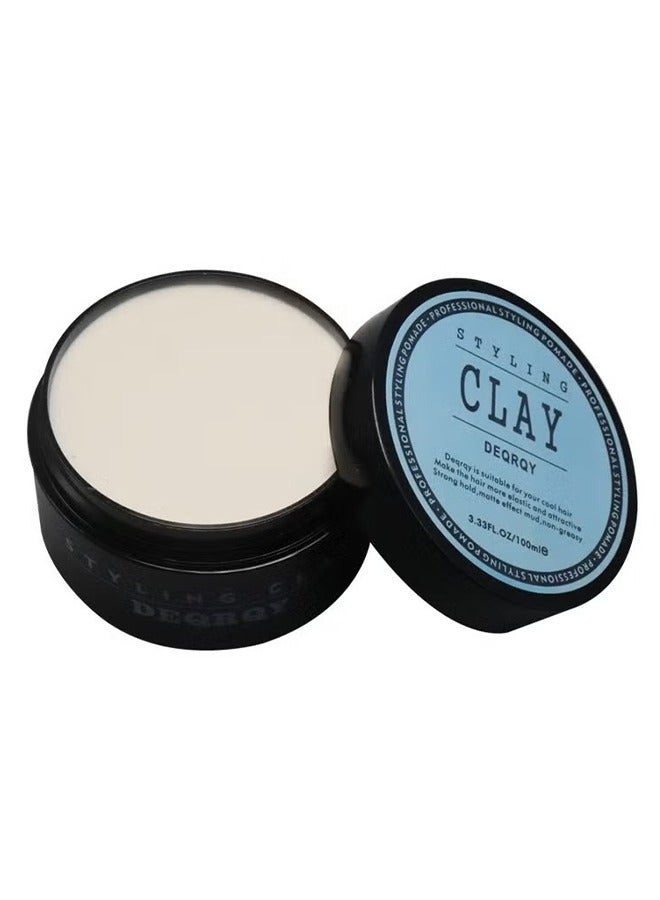 Styling clay men fiber pliable molding cream 100ml, Styling Hair Wax Clay matte Clay - Image 1