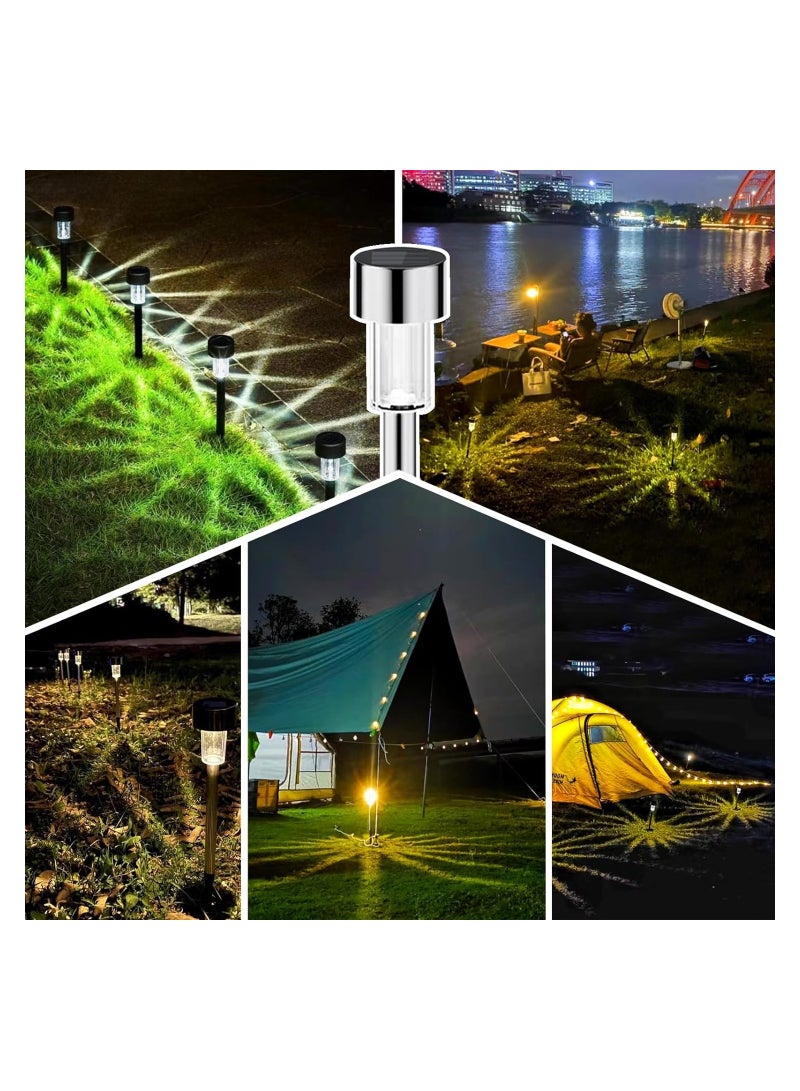 Generic 10 Pack Solar Outdoor Lights - Bright Cold White Pathway & Landscape Lighting for Yard, Garden, Patio & Lawn - Eco-Friendly Solar Powered Design for Outdoor Use  - Image 5