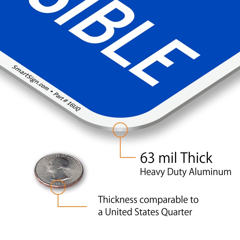 SmartSign - K-1533-EG-12x18-D2 "Van Accessible" Sign | 12" x 18" 3M Engineer Grade Reflective Aluminum - Image 4