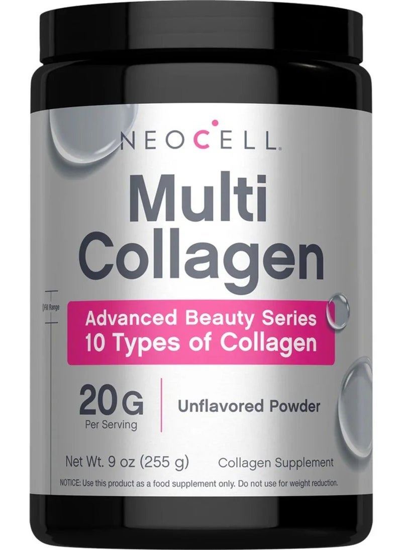 Multi Collagen Advanced Beauty Series-Unflavored 9 oz (255 g) Powder