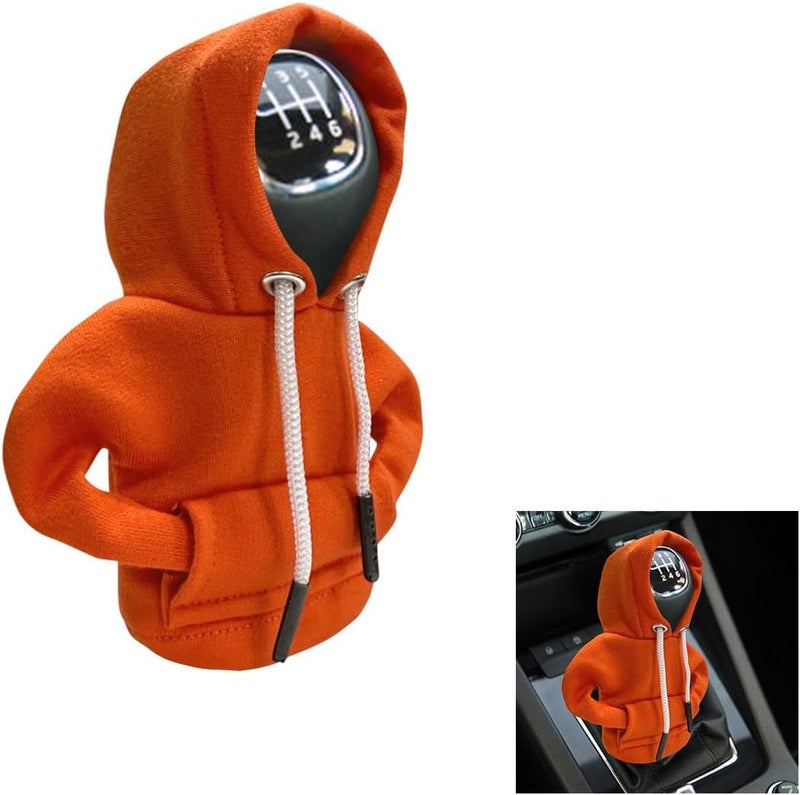 Car Gear Shift Hoodie, Fashionable Gear Shift Knob Cover, Mini Hoodie for Auto Shifter, Auto Interior Cute Gadgets, Universal Car Decoration Accessories - Image 1