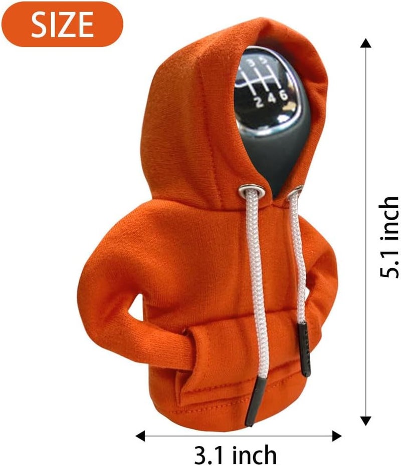 Car Gear Shift Hoodie, Fashionable Gear Shift Knob Cover, Mini Hoodie for Auto Shifter, Auto Interior Cute Gadgets, Universal Car Decoration Accessories - Image 2
