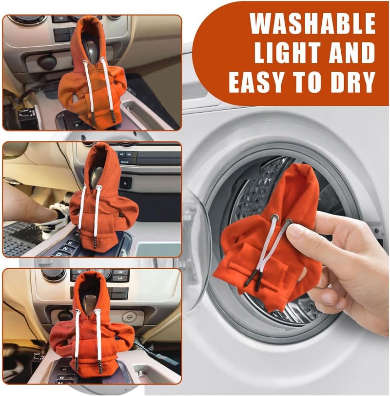 Car Gear Shift Hoodie, Fashionable Gear Shift Knob Cover, Mini Hoodie for Auto Shifter, Auto Interior Cute Gadgets, Universal Car Decoration Accessories - Image 5