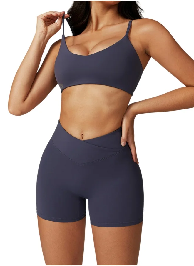 كون.يوغا Womens Scoop Neck Sports Bra