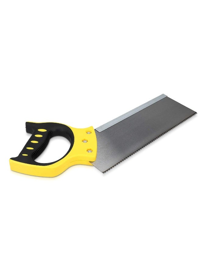 12 Inch Tenon Saw 300mm with Fine Tooth Steel Blade, 9 TPI Precision Wood Cutting Saw, Ergonomic Soft Grip Handle for Carpentry, DIY & Professional Use - Image 5