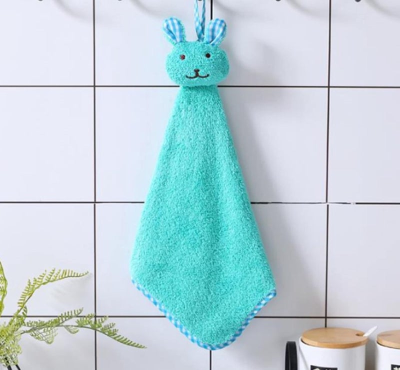 Blenzza Deco™ Microfiber Doll Fancy Hanging Towel Hand Ultra Soft Full Soaking Towel (Multicolor) (Pack of 2) - Image 5