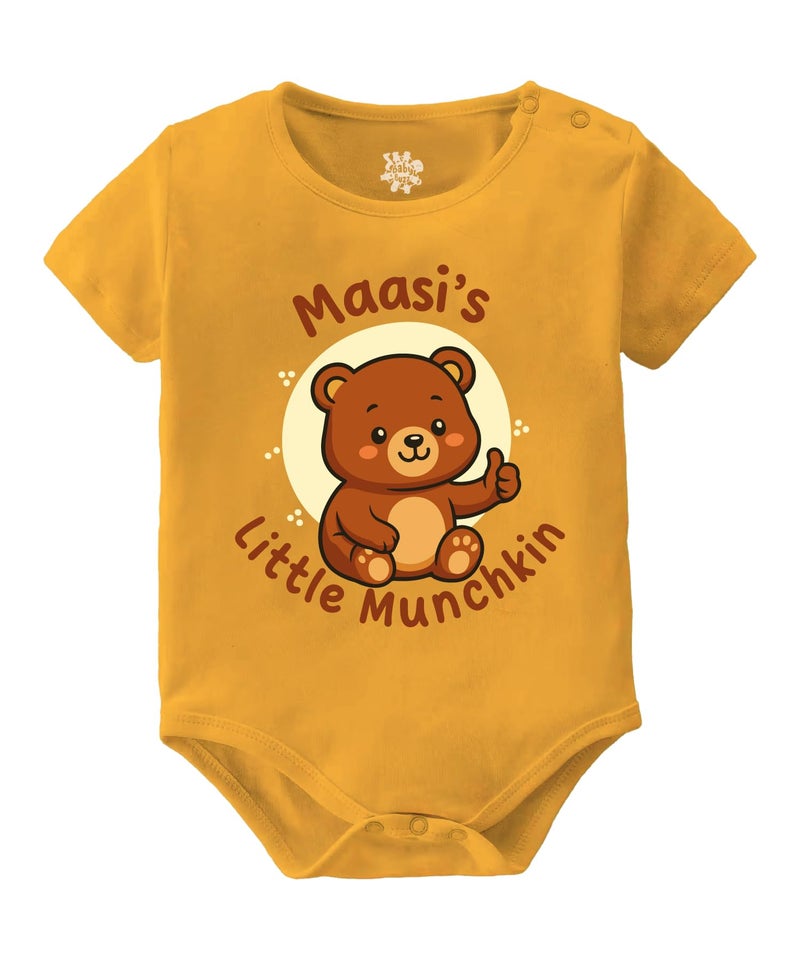 Baby Buzz Masi's Little Munchkin Baby Dress | Newborn Baby Romper Clothes for Boy Girl | Gift For Masi's Baby | 100% Cotton Bodysuit 0-3 months - Image 1
