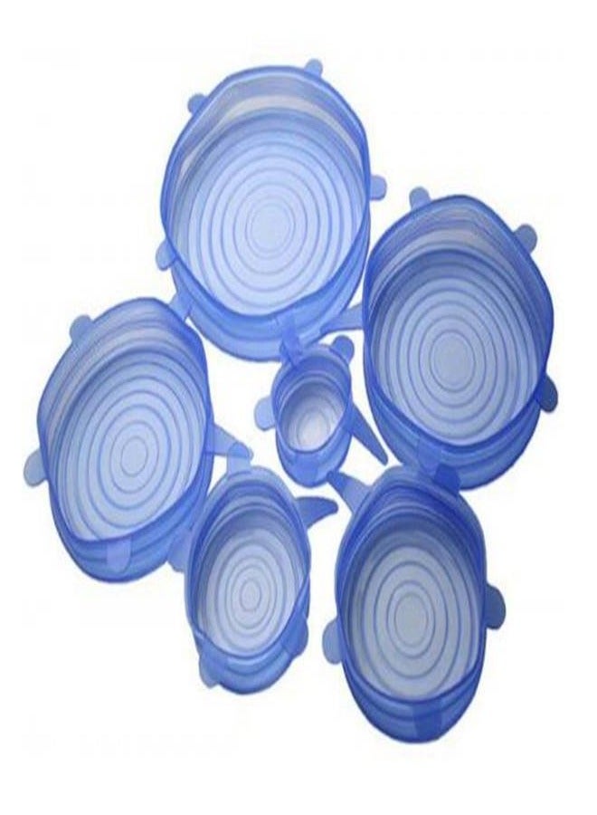 Silicone Stretch Fresh Food Cover Stretch Lids, 6-Pack of Various Sizes - Image 1