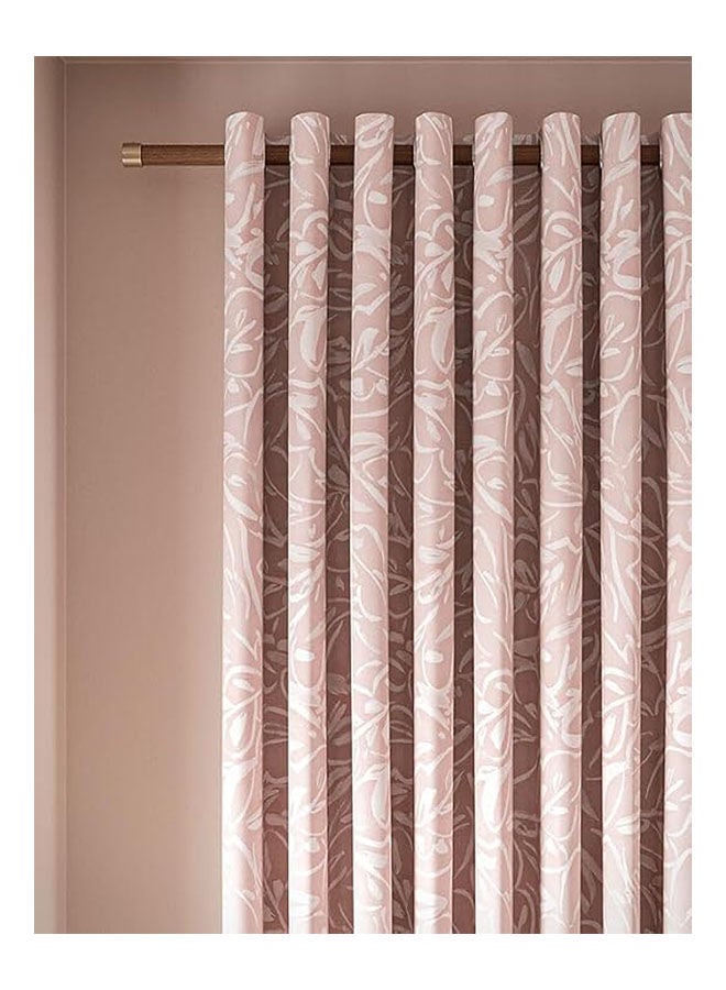  انتكس بيت الستائر ستارة شفافة مطبوعة بأوراق مخملية من الكتان مع حلقات فولاذية قطعة واحدة - Image 2