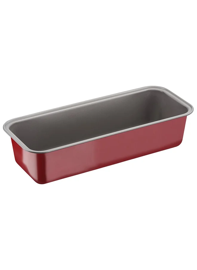 Tefal Deli Bake 30 Cm Loaf Pan Baking Mold Red Carbon Steel J1640114