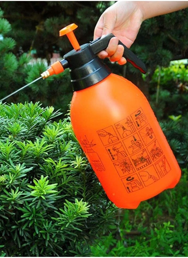 HAVEN - Water Spray Bottle | 2L Pneumatic Automatic Garden Sprayer | Orange - Image 1