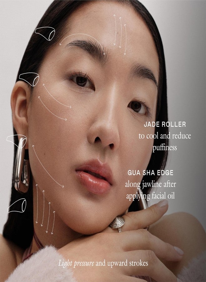 EADEM The Chisel, Gua Sha & Jade Facial Sculptor, Gua Sha Facial Tools for your Skin Care Routine, GuaSha Tool for Face, Jade Roller for Face, Luxury Jawline Sculptor - Image 4