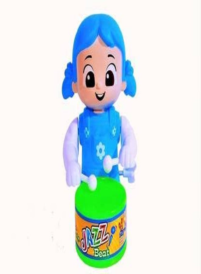 PRIMEFAIR Drummer Toy with Drumming and Dancing Action for Kids Baby Rattle Toys Set Toddler Kids. Birthday Gift, Birthday Return Gift Key-Operated (BLUE-BABY-COMBO-02) - Image 2