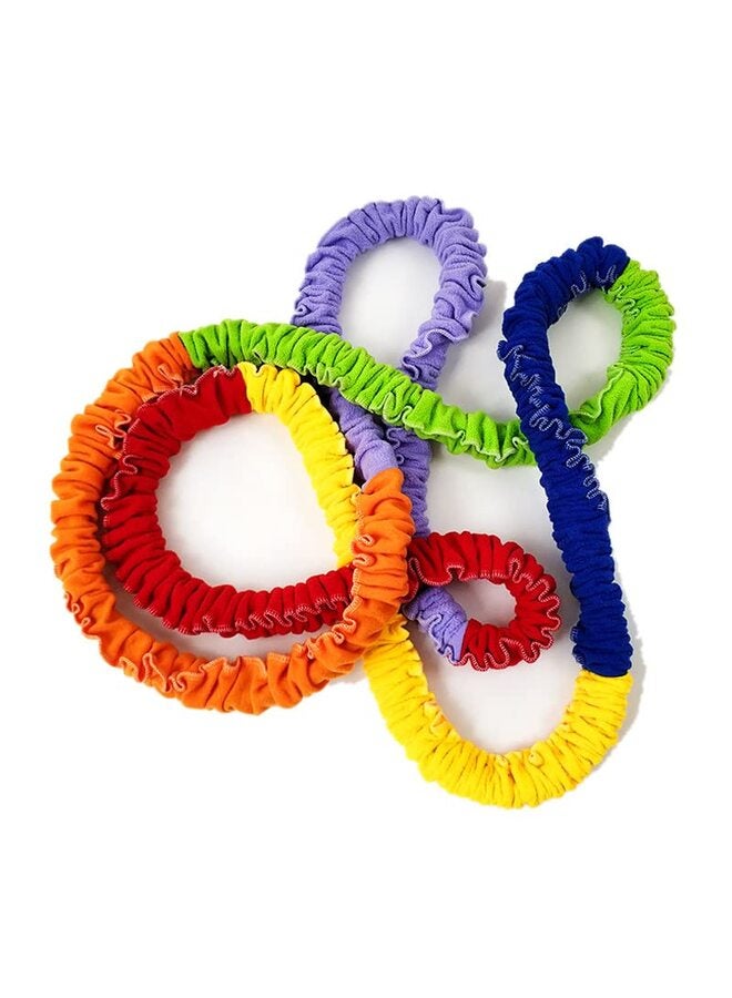 LAMAY 6.56ft Elastic Fleece Cooperative Stretchy Band Integrations Dynamic Movement Exercise Latex Creative Prop for Group Activities Special Needs Large Motor Coordination - Image 3