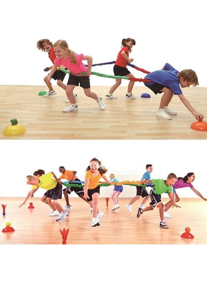 LAMAY 6.56ft Elastic Fleece Cooperative Stretchy Band Integrations Dynamic Movement Exercise Latex Creative Prop for Group Activities Special Needs Large Motor Coordination - Image 1