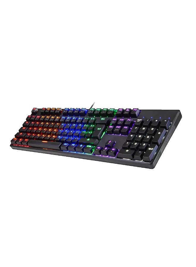 موتوسبيد لوحة مفاتيح ميكانيكية للألعاب CK107 RGB - مفاتيح حمراء - مفاتيح كاملة مضادة للظلال - إضاءة RGB كاملة - Image 4