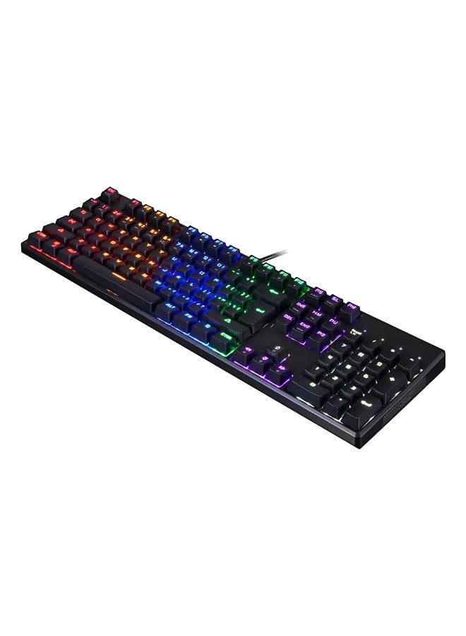 موتوسبيد لوحة مفاتيح ميكانيكية للألعاب CK107 RGB - مفاتيح حمراء - مفاتيح كاملة مضادة للظلال - إضاءة RGB كاملة - Image 5