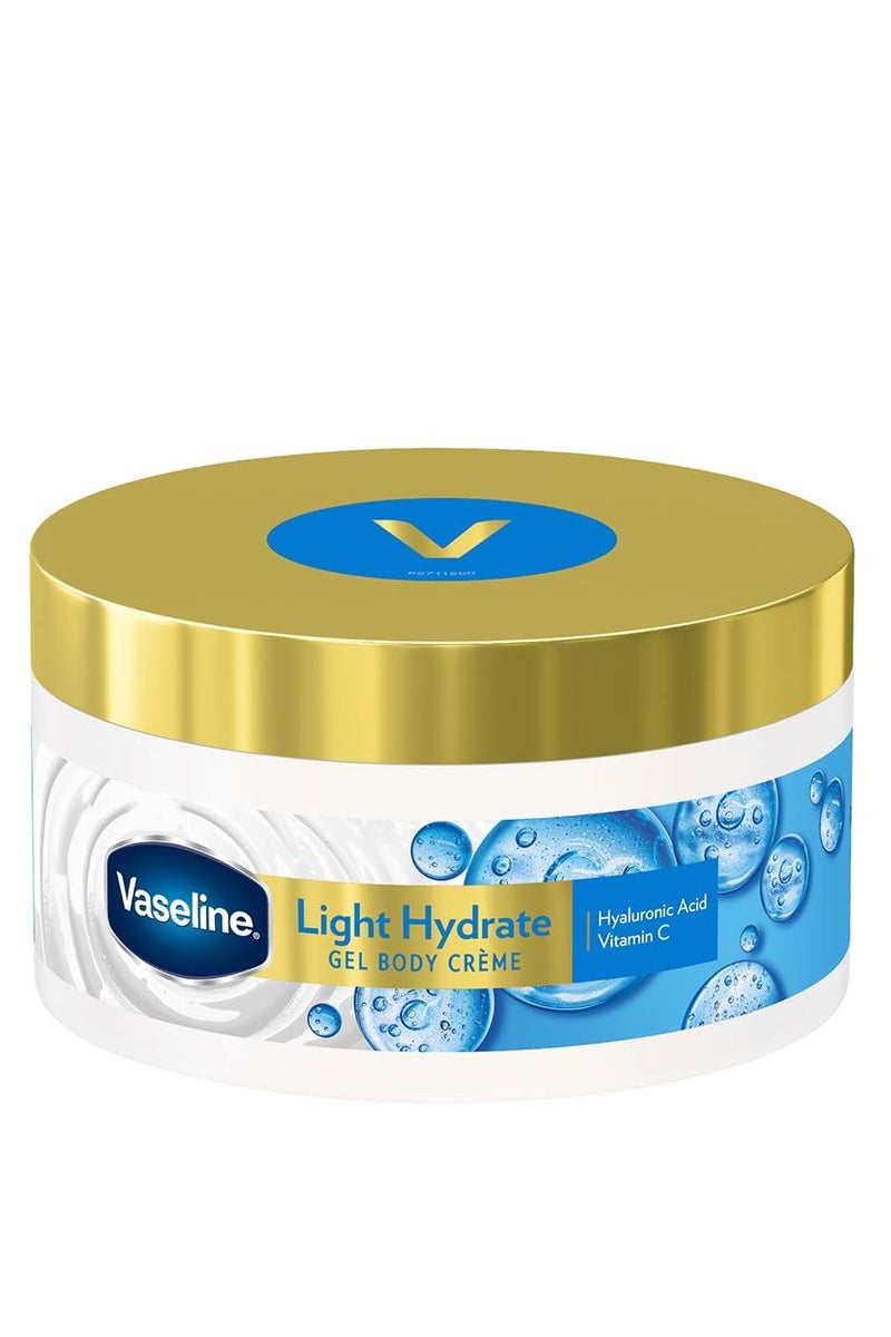 فازلين كريم الجسم من فازلين لايت هيدرات، حمض الهيالورونيك وفيتامين C للبشرة المرطبة والمشرقة   180 g - Image 1