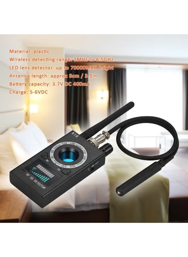 K18 Multi-function Anti-Monitor Camera Detector Black 2.6 x 1.9 x 0.6inch - Image 2