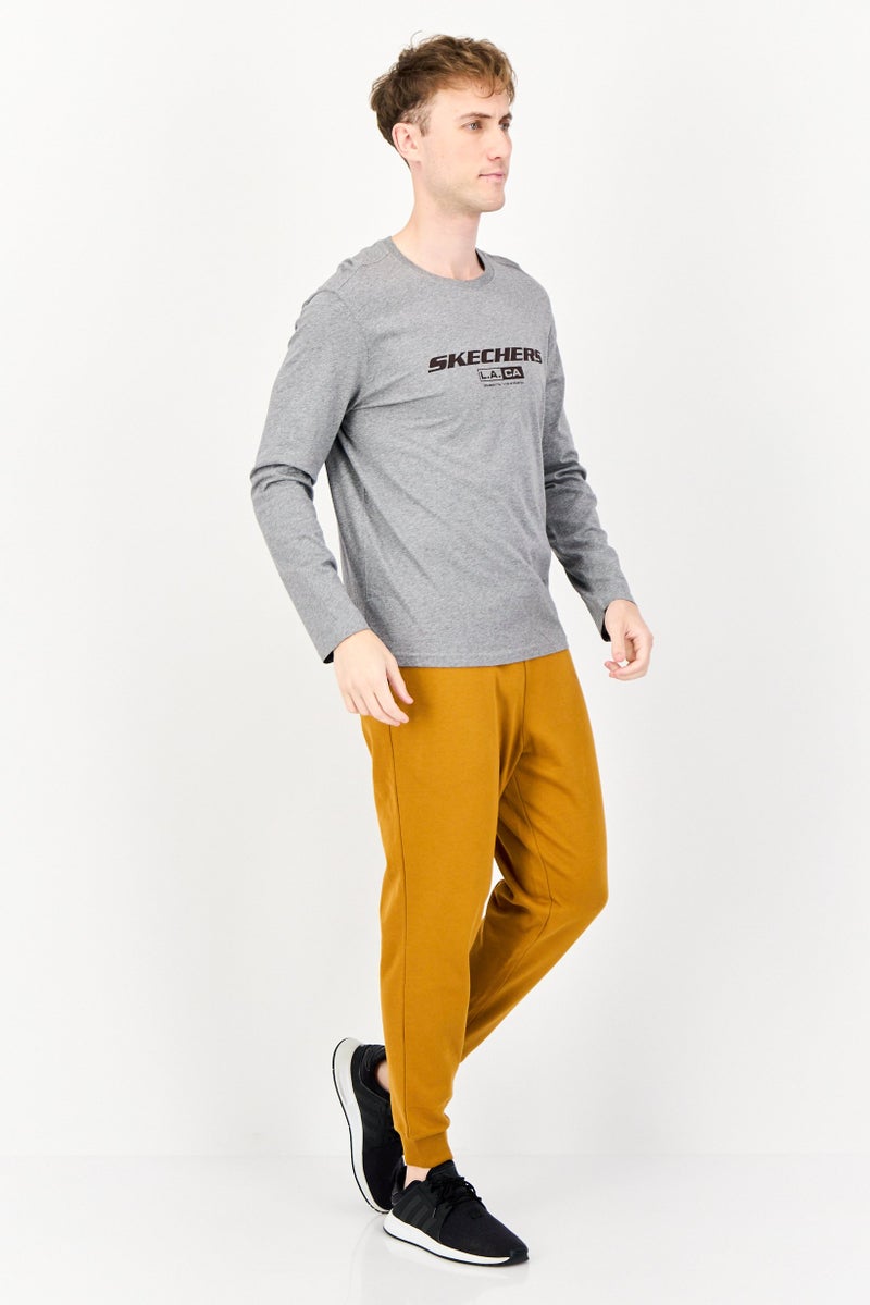 SKECHERS Men Sportswear Fit Long Sleeve Outdoor T-Shirt, Grey  - Image 4