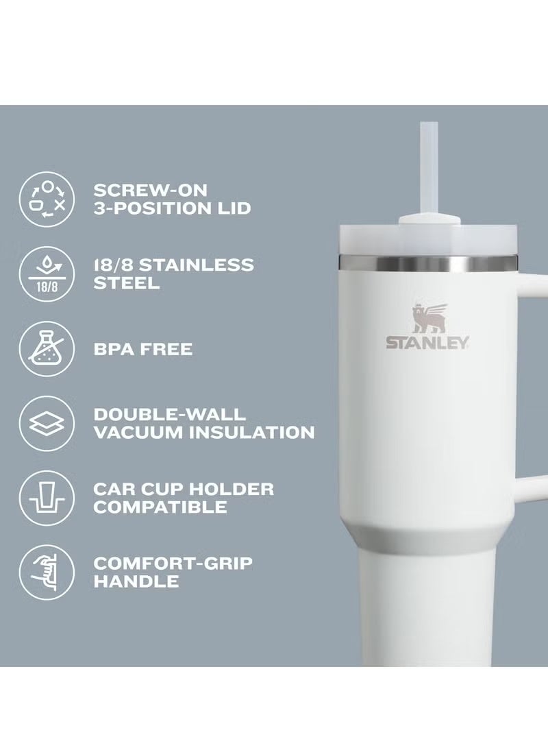 ستانلي كوب H2.0 بمقبض وماصة، سعة 40 أونصة | غطاء ثلاثي الأوضاع قابل للفتح واللف | مناسب لحامل الأكواب أثناء السفر | كوب معزول من الفولاذ المقاوم للصدأ | خالٍ من مادة BPA | لون فوشيا - Image 4