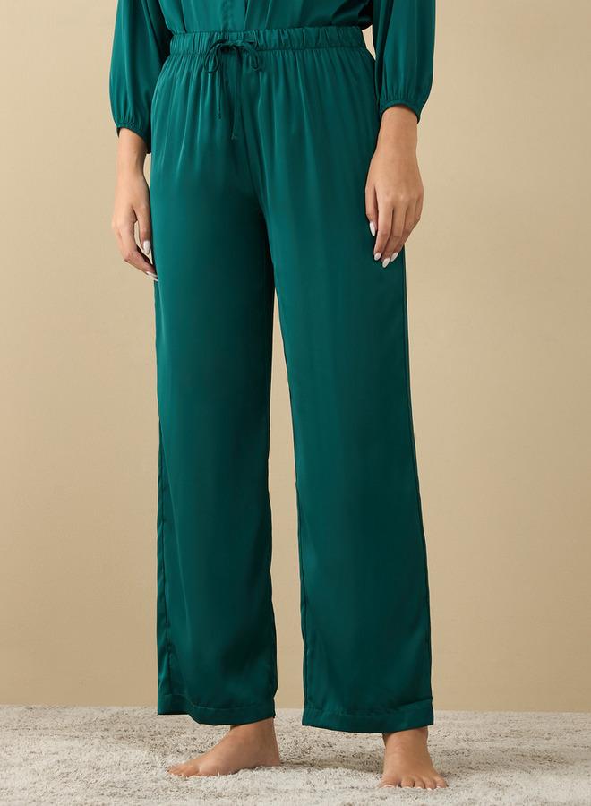 Splash FAV Solid Shirt with Long Sleeves and Pyjama Set - Image 3