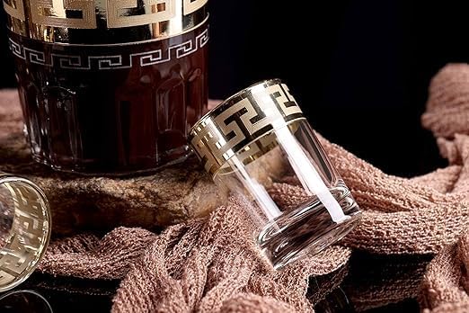 EXOMOON طقم شوت إكزومون الملكي الروسي | 7 قطع طقم ديسينتر وكؤوس | كؤوس حفلات | متعددة الاستخدامات للنبيذ، الويسكي، المشروبات الباردة وكؤوس الكوكتيل | 6 كؤوس (60 مل) و 1 ديسينتر (500 مل) - Image 5