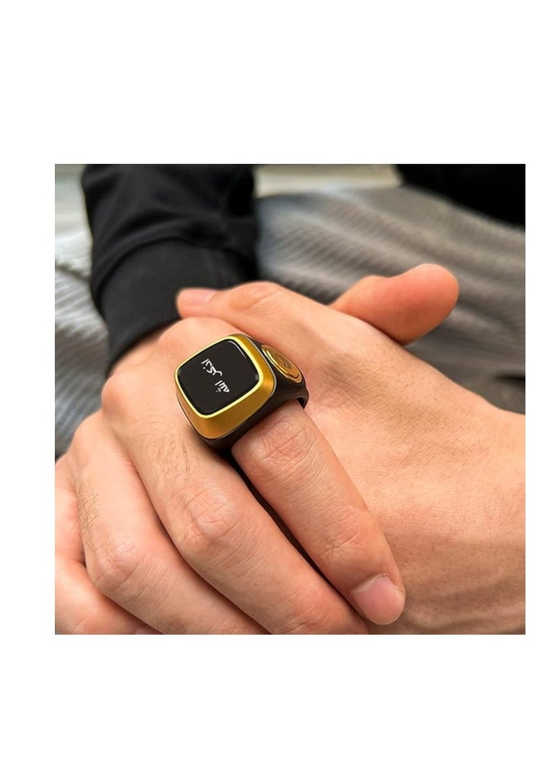 iQIBLA Smart Tasbih Zikr Plastic Ring - Black - 18mm - Image 4