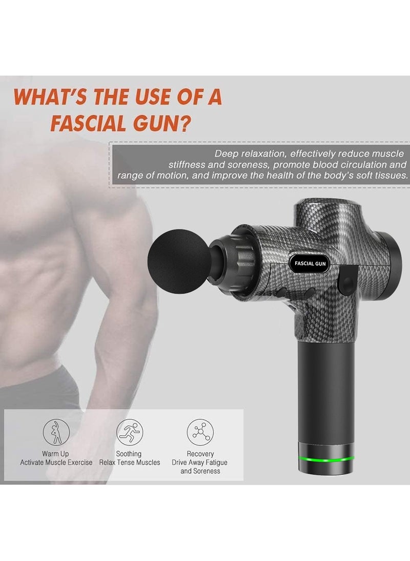 MileMelo - Deep Tissue Portable Massage Gun Set,16.8V 30 Speeds Handheld Muscle Massager,with 6 Heads,Relax Muscles to Relieve Pain(Brushless Motor) - Image 1