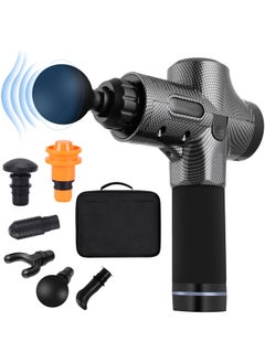 Deep Tissue Portable Massage Gun Set,16.8V 30 Speeds Handheld Muscle Massager,with 6 Heads,Relax Muscles to Relieve Pain(Brushless Motor)