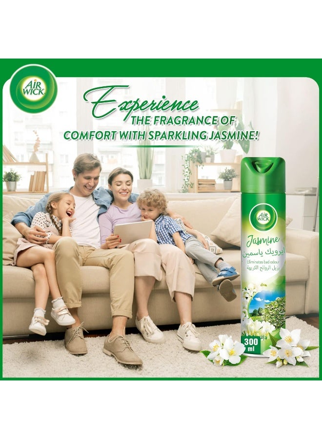 Air Wick Aerosol, Jasmine Scent, 300ml x 3 - Image 3