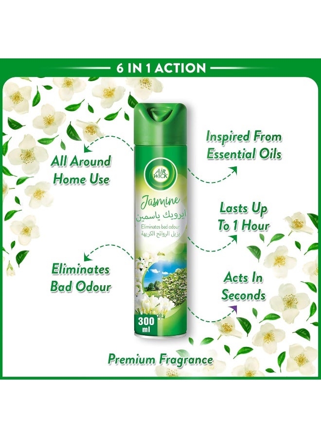 Air Wick Aerosol, Jasmine Scent, 300ml x 3 - Image 4