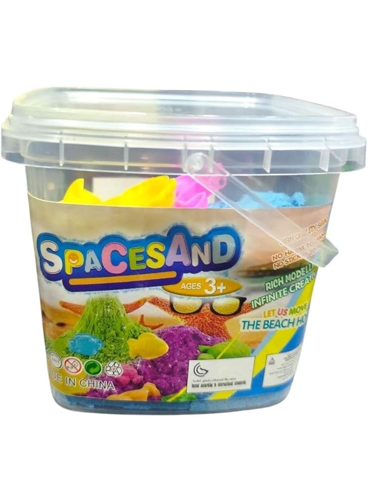 Amazing Dough and Magic Clay With Mould, Reusable Sensory Set, Gluten-Free Wonder Sand Activity Toys, Indoor Games for Kids Age 10 to 15 Blue (750 GM Bucket) - Image 2