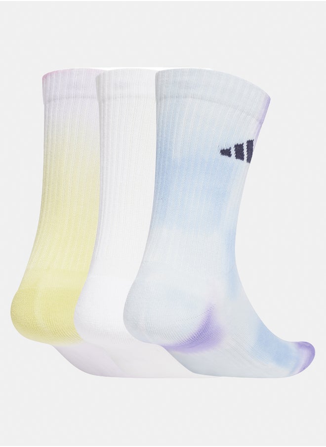 Adidas tie dye 3 pair pack unisex crew socks  - Image 1