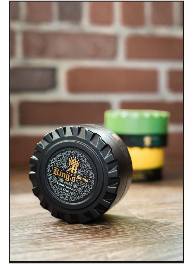 King's Brand - Professional Use Men'S Hair Styling Gel Pomade (Black Gel Wax) - Image 1