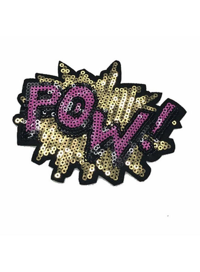 TATEELY 7 Pcs Purple Blue Embroidered Patches Lip/Lipstick Iron On Patch Sewing On Sequins DIY Clothes Applique Garment Motif Woman Girl Brand Patch (Purple) - Image 4