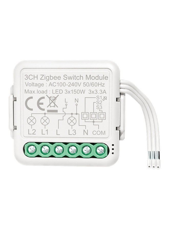 NIBEMINENT 3-Way Zigbee Smart Switch Module White - Image 3