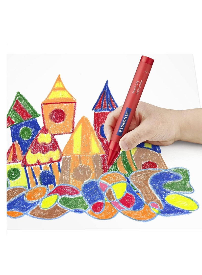 STAEDTLER 12-Piece Super Jumbo Wax Crayons Multicolour - Image 2