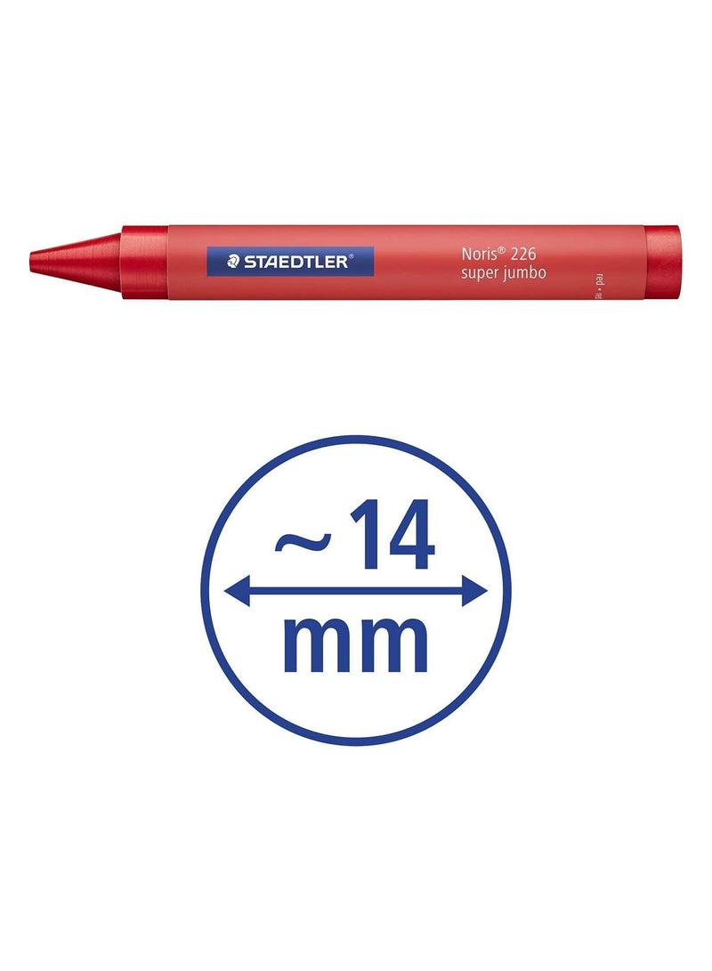 STAEDTLER 12-Piece Super Jumbo Wax Crayons Multicolour - Image 3