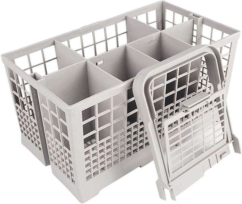 Universal Cutlery Basket Dishwasher - Cutlery Organiser with Multiple Compartments Effortless Kitchen Cleaning - Image 1