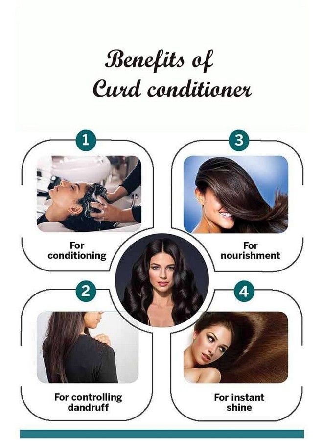 Metherb Curd Shampoo300Ml & Curd Protein Conditioner 200Ml & Oil Control Face Wash 100Ml (Combo Pack) - Image 3