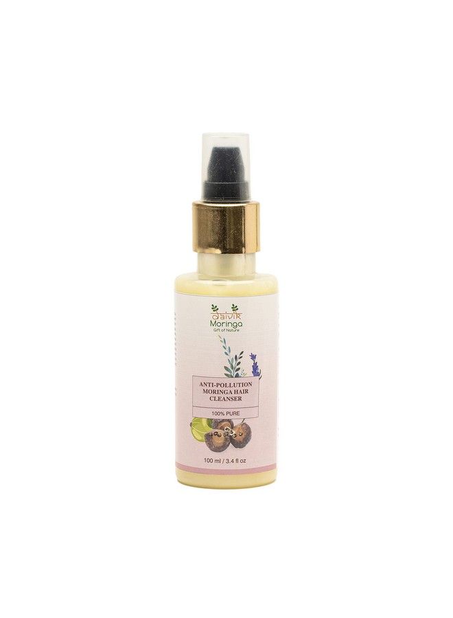 DAIVIK MORINGA GIFT OF NATURE Daivik Moringa Anti Pollution Moringa Hair Cleanser No Parabens No Sulphates 100 Ml - Image 2