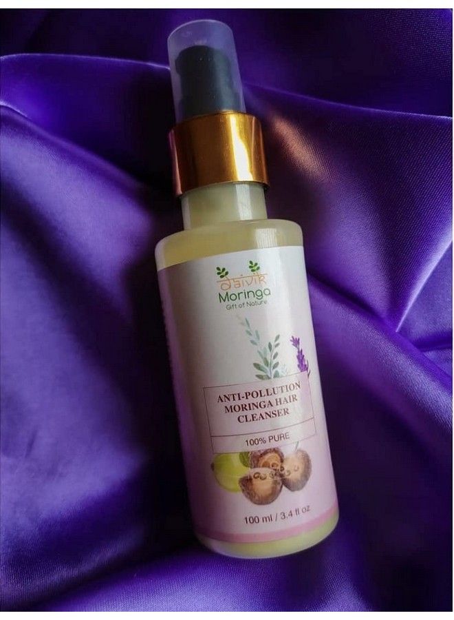 DAIVIK MORINGA GIFT OF NATURE Daivik Moringa Anti Pollution Moringa Hair Cleanser No Parabens No Sulphates 100 Ml - Image 4